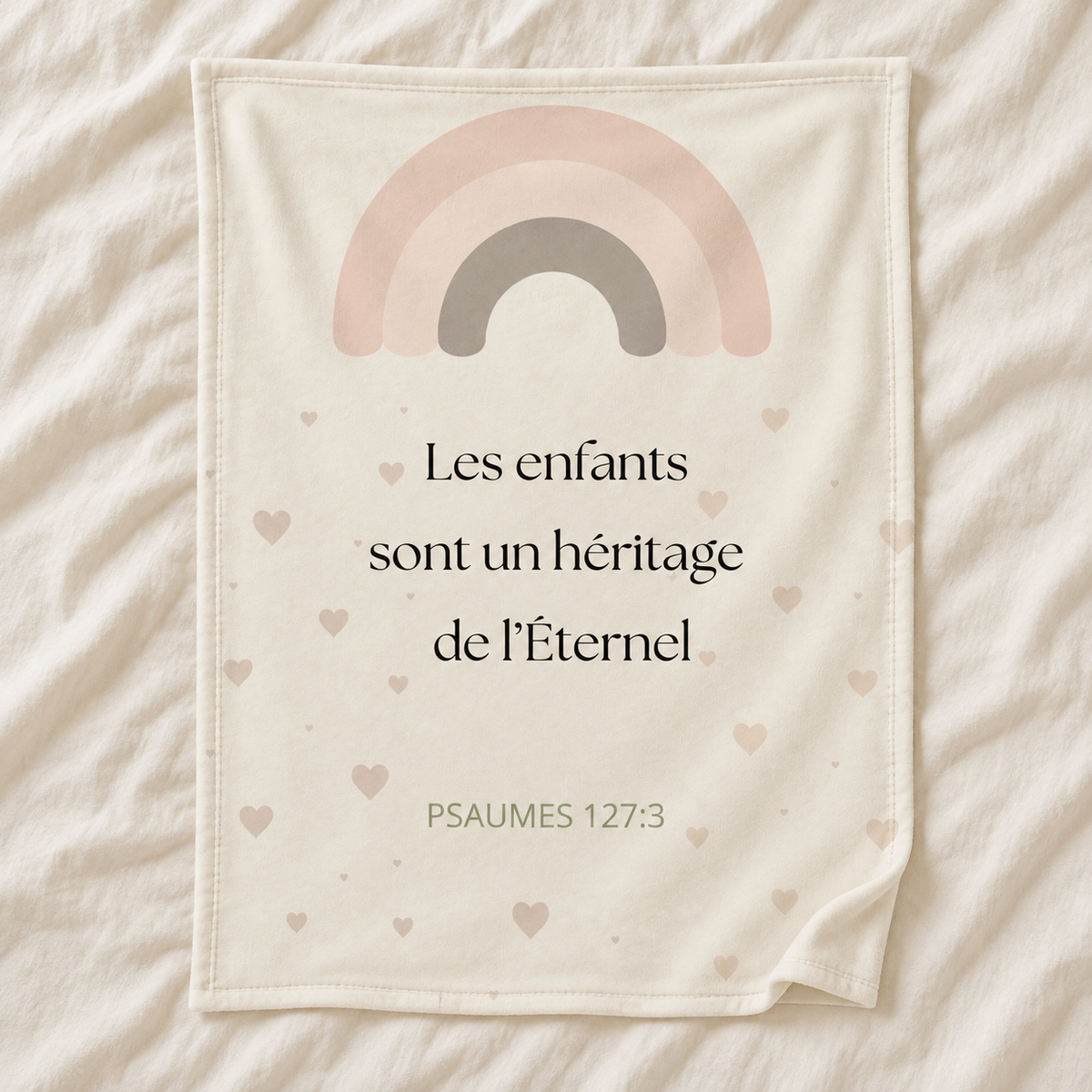 Couverture bébé - Gamme HÉRITAGE ROSE