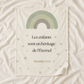 Couverture bébé - Gamme HÉRITAGE Vert