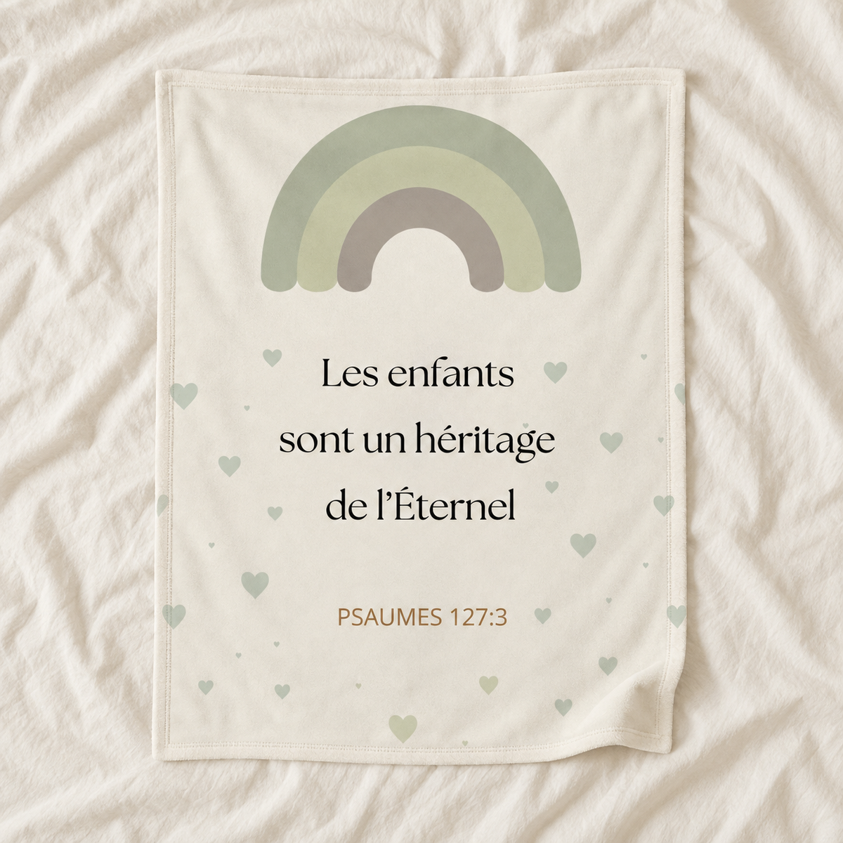 Couverture bébé - Gamme HÉRITAGE Vert