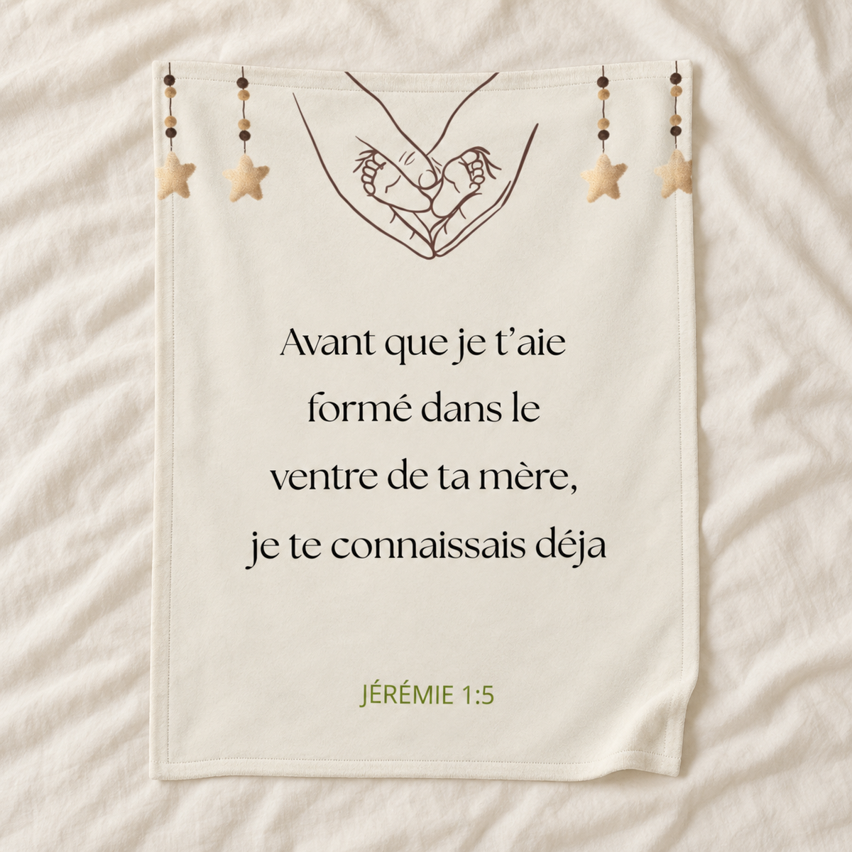 Couverture bébé - Gamme DIEU TE CONNAIS