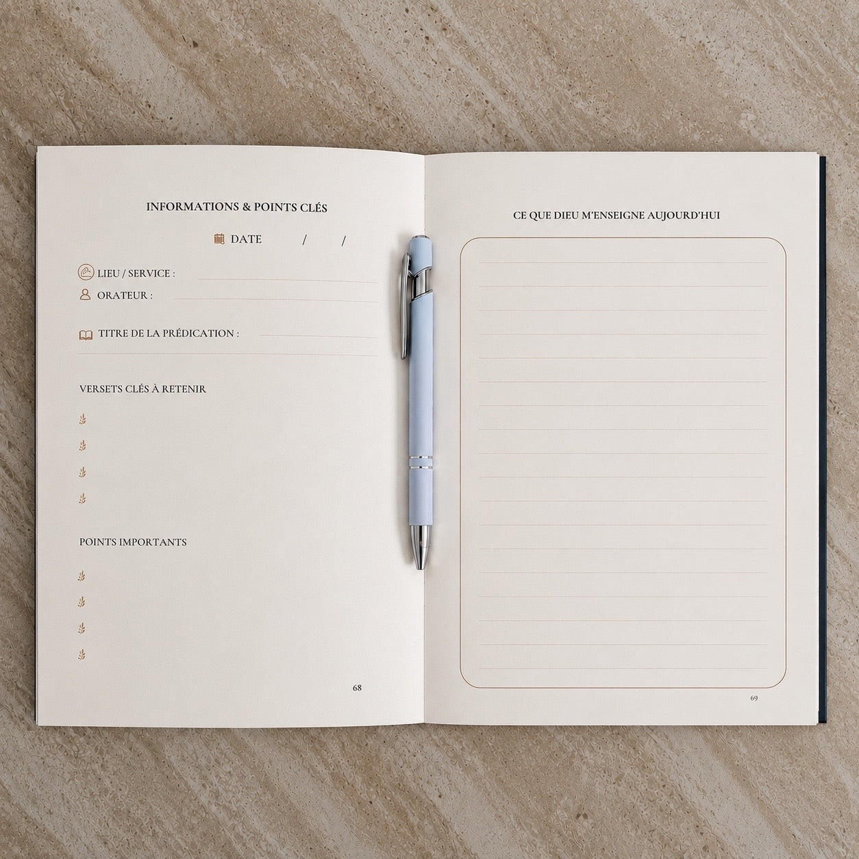 Ce que Dieu m'enseigne — Carnet de notes de prédication (Précommande)