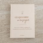 Carnet Ce que Dieu m'enseigne, coloris Beige — présentation du carnet