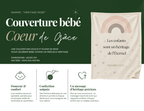 Couverture bébé - Gamme HÉRITAGE ROSE