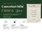 Couverture bébé - Gamme CONNU DE DIEU - Vert